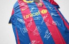 Новости : Футболка с автографами игроков «Барселоны» продана за € 210 тыс