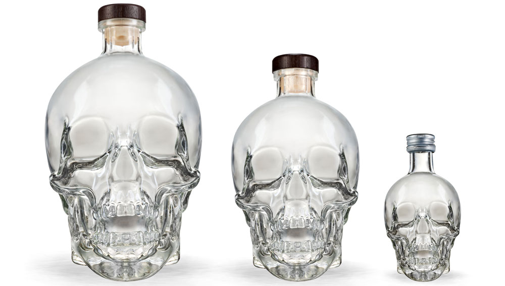Бутылки-черепа для водки Crystal Head