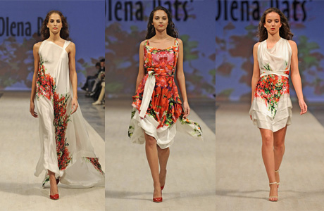 На создание этих платьев дизайнера вдохновили цветы острова Крит