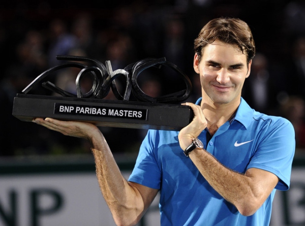Теннис : Роджер Федерер выиграл на BNP Paribas Masters-2011