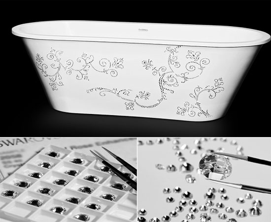 Дом и декор : Компания Sabbia представила эксклюзивную ванну, украшенную кристаллами Swarovski