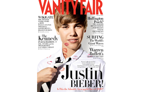 Джастин Бибер на обложке Vanity Fair