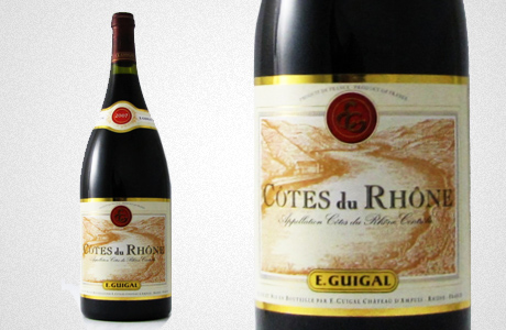 Вино E. Guigal, Cotes du Rhone Rouge, 2007
