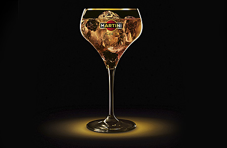 Новогодние коктейли: Martini Gold Royale королевский коктейль