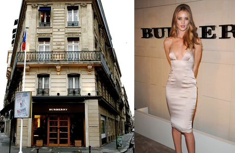 Светские новости : Открыт новый бутик Burberry в Париже