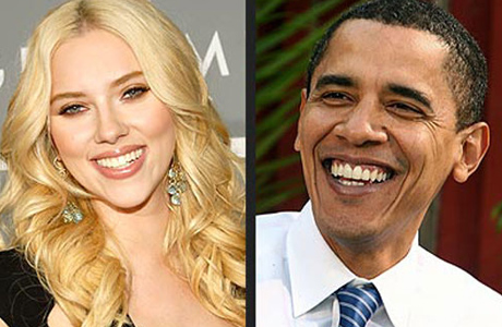 Светские новости : Скарлетт Йоханссон поддерживает президента США Барака Обаму