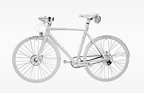 Белый велосипед Lacoste