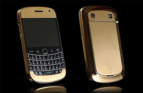 Золотой телефон Blackberry Bold-9900