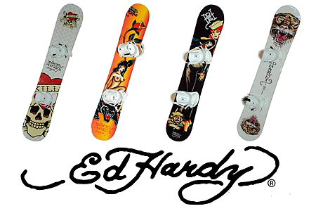 Стильные сноуборды Ed Hardy