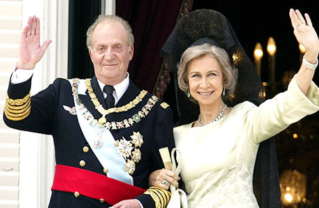 Король Испании Хуан Карлос I и его супруга София