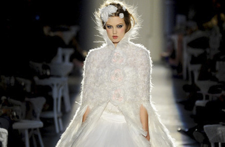 Неделя высокой моды в Париже, невеста Chanel