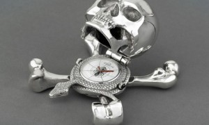 Пиратские часы Corum Skull Clock