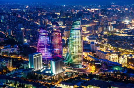 Здания Flame Towers в Баку