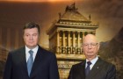 Виктор Янукович и глава ВЭФ в Давосе Клаус Шваб