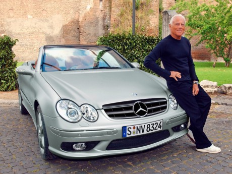 Джорджио Армани и его роскошное авто