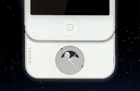 Золотые часы для мобильного телефона модели  iPhone 5