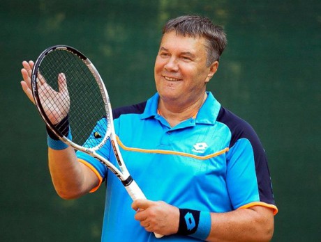 Виктор Янукович на корте