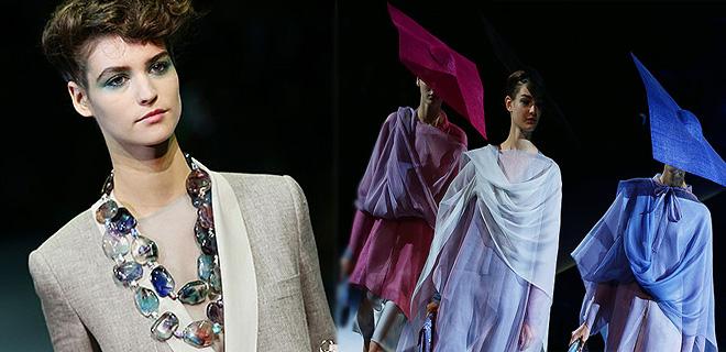 Неделя моды в Милане: коллекция одежды Giorgio Armani