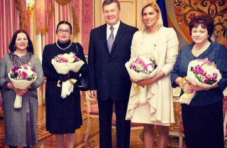 Яна Клочкова в гостях у президента
