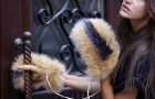 Меховые рукавицы - самый модный аксессуар зимы 2014