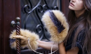 Меховые рукавицы - самый модный аксессуар зимы 2014
