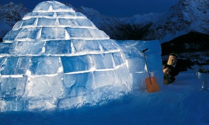 Зимний отдых в доме эскимоса