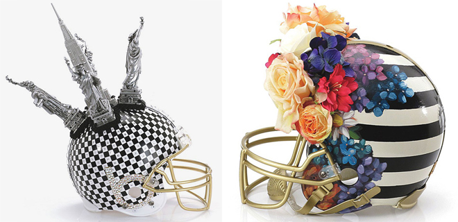 Американские дизайнеры украсили шлемы футболистов