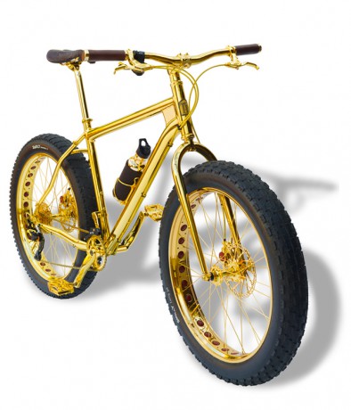 Самый дорогой горный велосипед в мире сделан из чистого золота