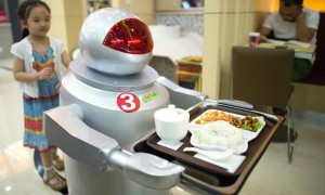 В Китае появился ресторан, где работают роботы