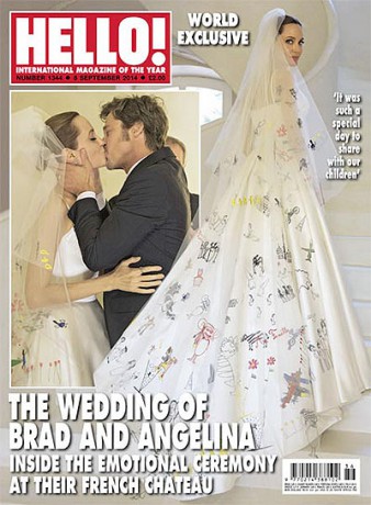 Анджелина Джоли вышла замуж в свадебном платье от Atelier Versace