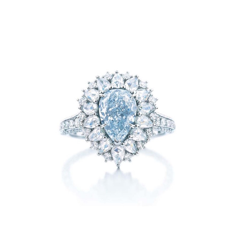 Tiffany & Co. кольцо с голубым бриллиантом, 2014 Blue Book Collection.