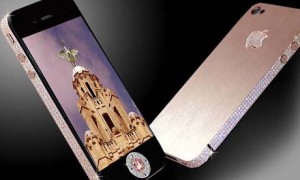 Polished Rose Gold & Diamonds iPhone 4