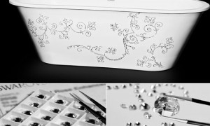 Дом и декор : Компания Sabbia представила эксклюзивную ванну, украшенную кристаллами Swarovski