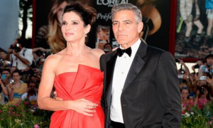 Сандра Буллок и Джордж Клуни на открытии кинофестиваля в Венеции